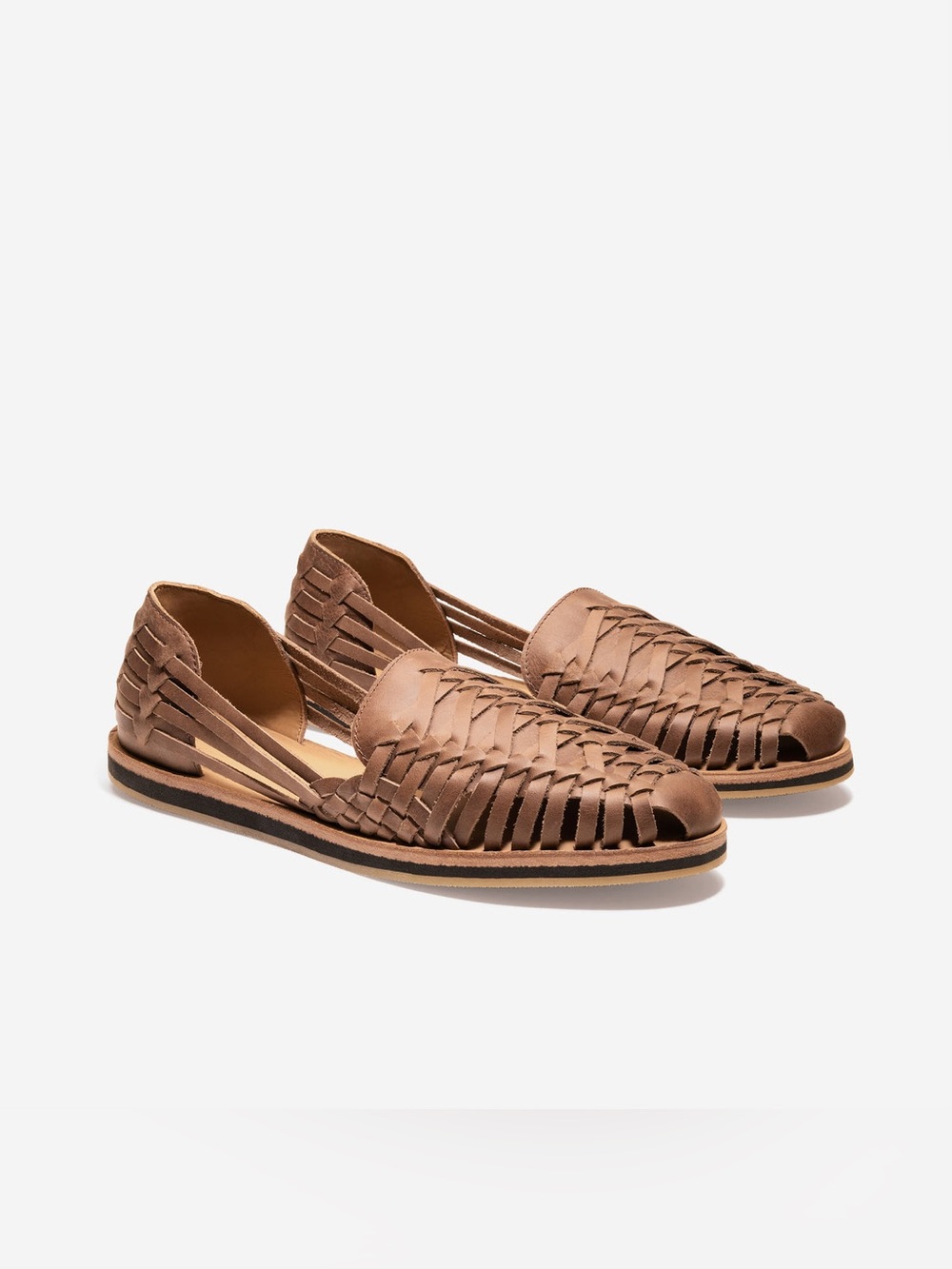 Nisolo Men's Huarache Sandal NIB Size 10.5 in Tobacco